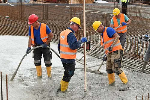 Concrete contractor work